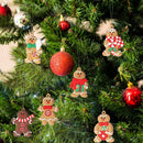 Decoração Para Árvore De Natal Modelo Homem Biscoito(12 unidades)