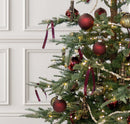 Kit 24 Bolas de Natal 8cm Luxo (Vinho)