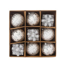 Kit 9 Peças Bolas De Natal 8CM
