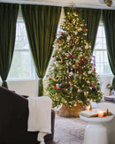 Árvore de Natal Artificial King Fraser Fir com 750 Luzes LED Branco Quente