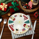 Kit Peças 4 Peças Pratos Natalino