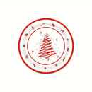 Kit de Talheres para Festa de Natal com 80 Peças - Pratos, Copos e Talheres Descartáveis