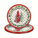 Kit Peças 4 Peças Pratos Natalino