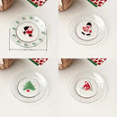 Kit Peças 4 Peças Pratos Natalino