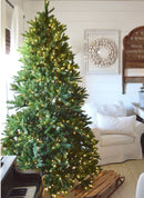 Árvore de Natal Artificial King Fraser Fir com 750 Luzes LED Branco Quente