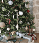 Árvore de Natal Artificial Alpine Fir com 800 Luzes LED Branco Quente