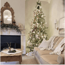 Árvore de Natal Artificial Alpine Fir com 800 Luzes LED Branco Quente