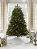 Árvore de Natal Aspen Fir com 1400 Luzes LED Branco Quente e Multicoloridas