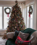 Árvore de Natal Artificial King Fraser Fir com 750 Luzes LED Branco Quente