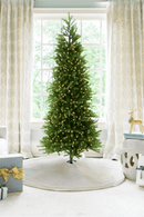 Árvore de Natal Artificial King Fraser Fir Slim com 750 Luzes LED Dual Color (Branco Quente & Multicoloridas)