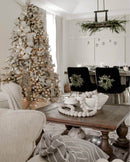 Árvore de Natal Artificial Queen Flock® com 800 Luzes LED Brancas Quentes