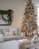 Árvore de Natal Artificial Queen Flock® com 800 Luzes LED Brancas Quentes