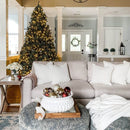 Árvore de Natal Artificial Tribeca Blue Spruce com 550 Luzes LED Branco Quente