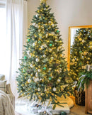 Árvore de Natal Artificial Tribeca Blue Spruce com 550 Luzes LED Branco Quente