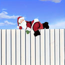 Papai Noel Espiando a Cerca de Natal