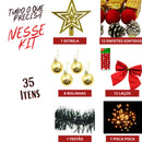 Kit 35 Enfeites De Natal para Decoração árvore/ pinheiro bolinhas, pisca pisca, pendentes Luxo