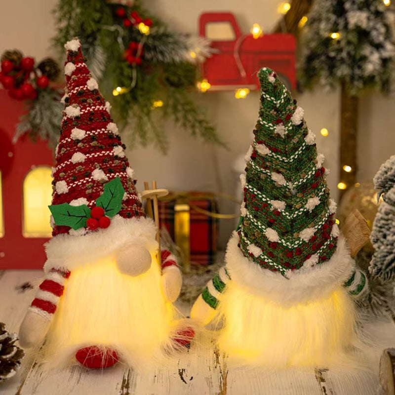 Decoração De Natal Gnomos De LED