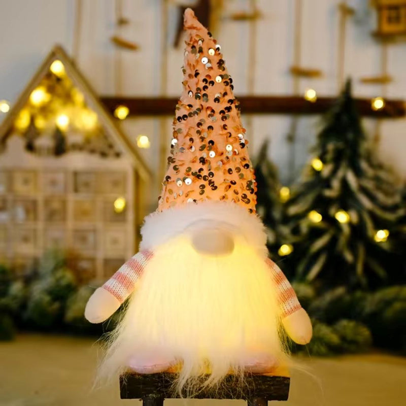 Decoração De Natal Gnomos De LED