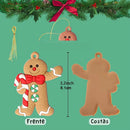 Decoração Para Árvore De Natal Modelo Homem Biscoito(12 unidades)