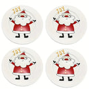 Kit Peças 4 Peças Pratos Natalino