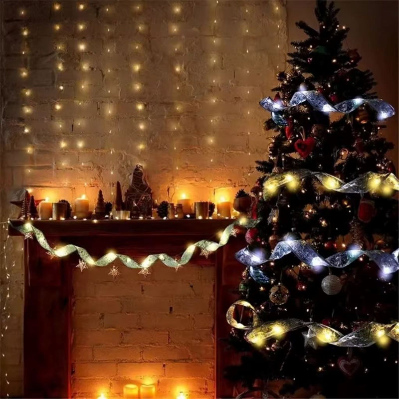 Fita LED Decorativa Para Árvore De Natal Lar Refinado