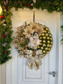 Guirlanda De Natal Sagrada Família C/ Led 65cm