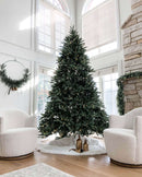 Árvore de Natal Artificial King Fraser Fir com 750 Luzes LED Branco Quente