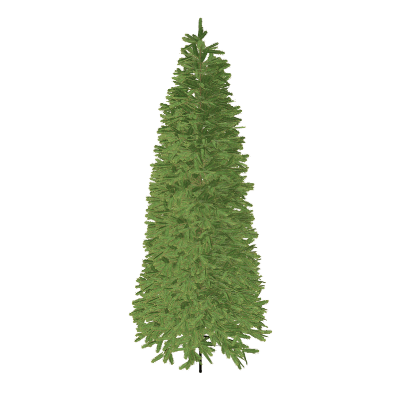 Árvore de Natal Artificial King Fraser Fir Slim com 750 Luzes LED Dual Color (Branco Quente & Multicoloridas)