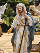 PRESÉPIO DE RESINA LUXO 11 PÇS