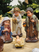 PRESÉPIO DE RESINA INFANTIL LUXO 11 PÇS