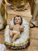 PRESÉPIO DE RESINA LUXO 11 PÇS