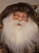 PAPAI NOEL DELUXY RÚSTICO EXPRESSÃO REALISTA 50CM